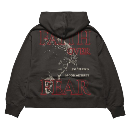 FAITH OVER FEAR  HOODIE 100% COTTON FLEECE*PRE-ORDER*